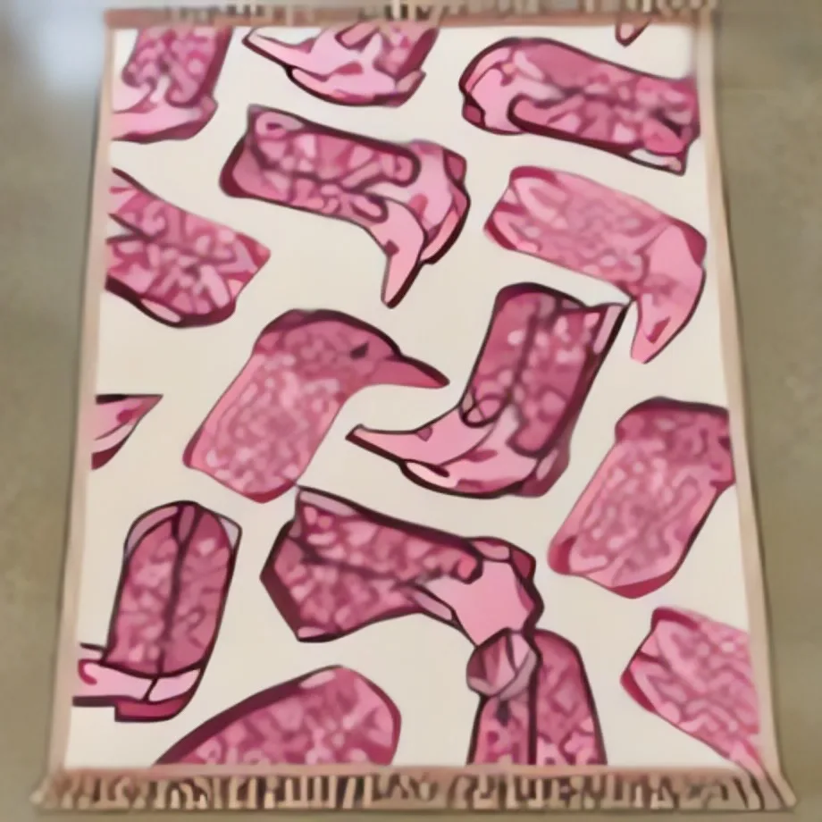 Blush Flamingo Rug — full rug