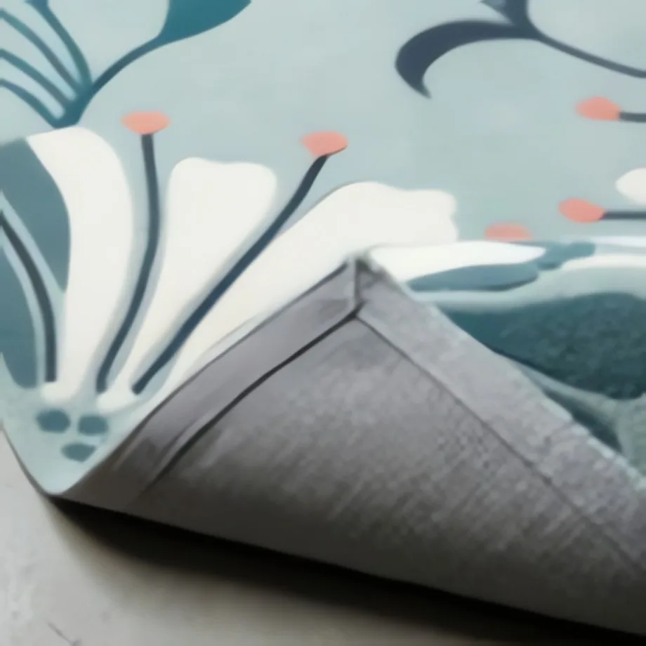 Botanical Bloom Rug — back of the rug