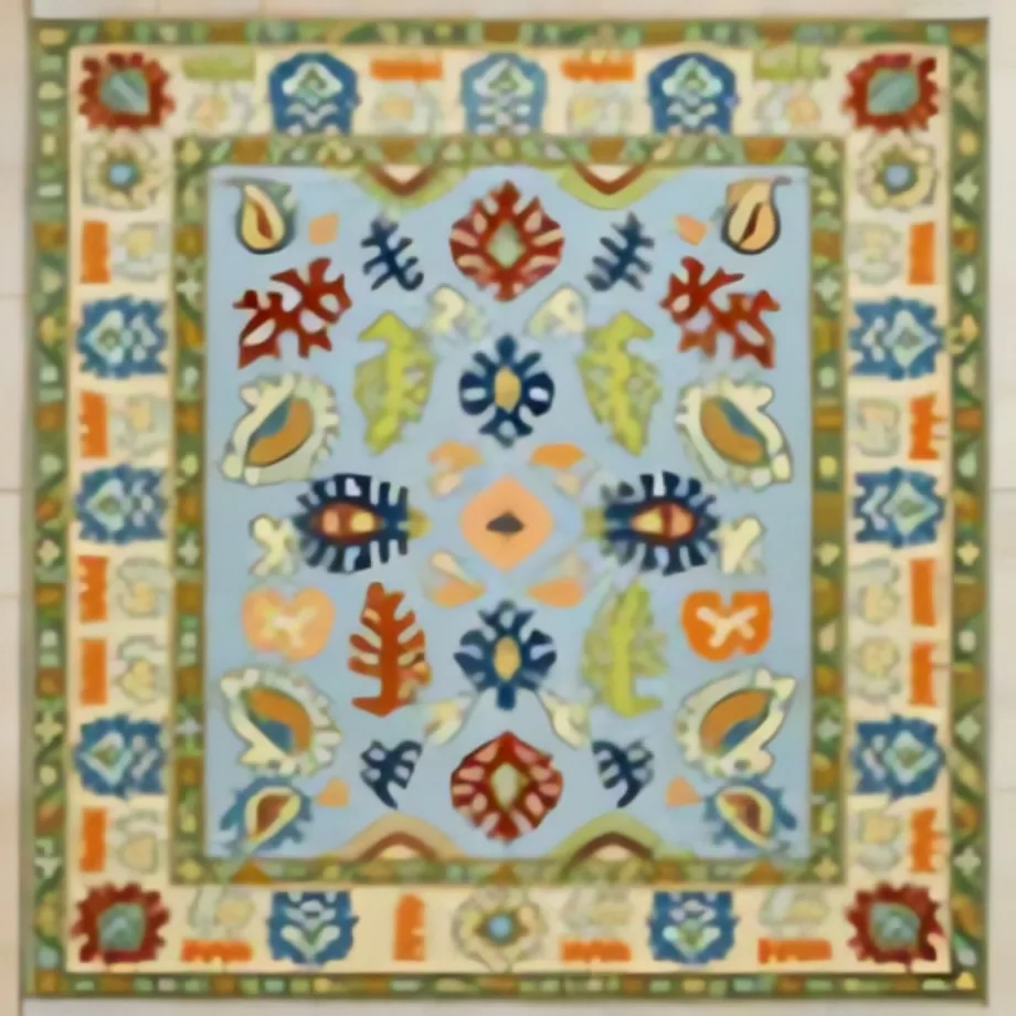 Heritage Bloom Signature Rug — full rug