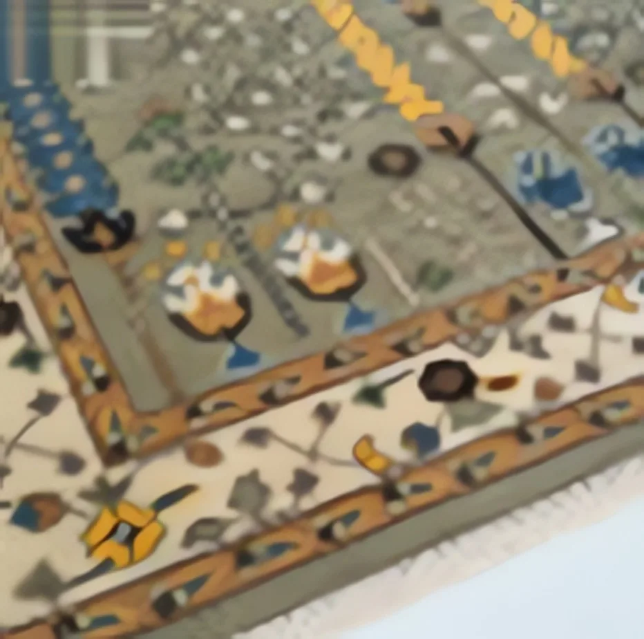 Heritage Floral Rug — close-up